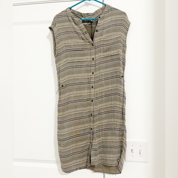 NWT Prana Buenos Dias Dress in Cargo Green - Picture 2 of 10